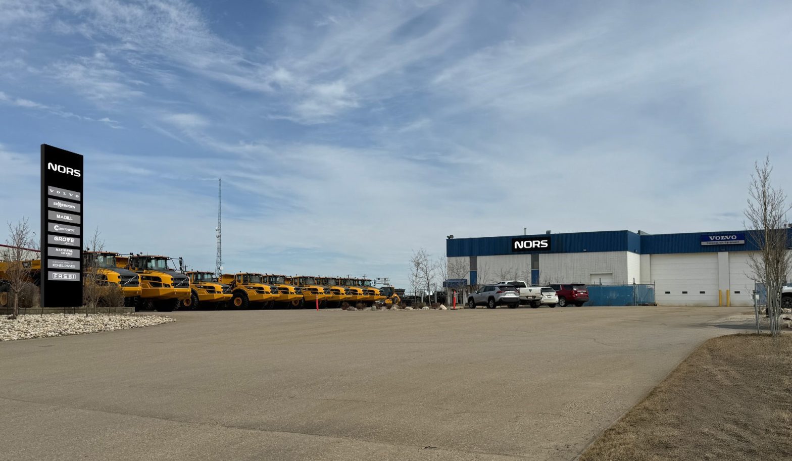 Nors Fort McMurray, Heavy Equipment Dealership, building exterior.