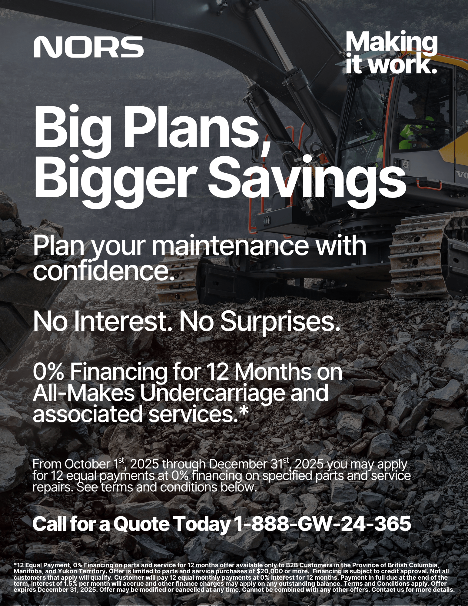 Undercarriage Flyer October 1, 2025 - December 31, 2025.