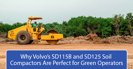 Why Volvo’s SD115B and SD125 soil compactors are perfect for green operators